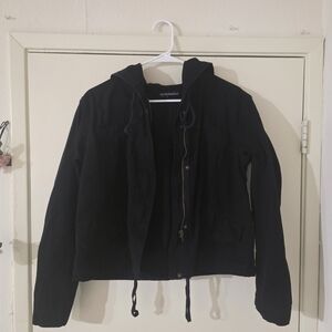 Brandy Melville Black Utility Jacket